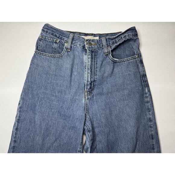 Levi's Women's High Waisted Straight Leg Blue Denim Jeans - Size 27x27 - Picture 3 of 8